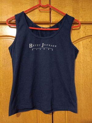 Betty Jackson Pieces sleeveless top, blue, size M