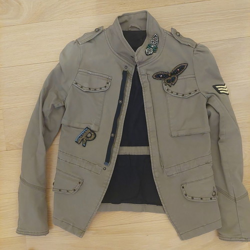 Khaki jacket like new, women's size M