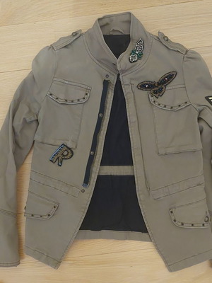 Khaki jacket like new, women's size M