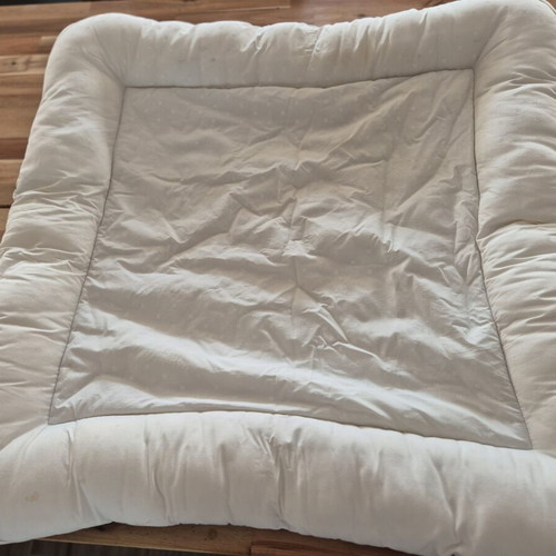 Baby nest and mattress set used, organic cotton, neutral colors
