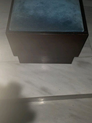 Stool with cushion used, solid wood