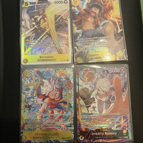 One Piece TCG cards in excellent condition