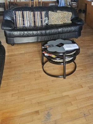 Sofas used, 1 three-seater 205x80cm and 2 two-seaters 155x80cm