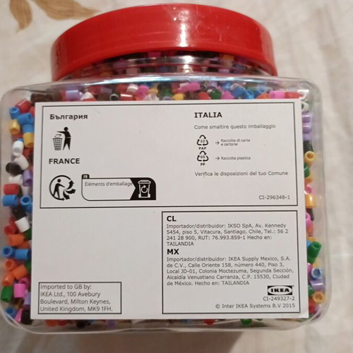 IKEA PYSSLA plastic beads, large box