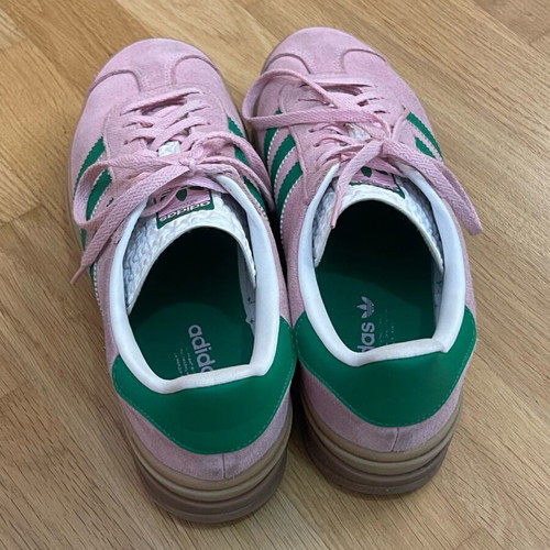 Adidas Gazelle used size 39.5 pink and yellow