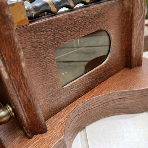Antique wall clock used, analog, non-working mechanism
