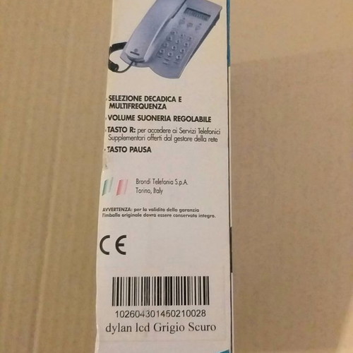 Σταθερό Τηλέφωνο Μαύρο Καινούργιο Made in Italy