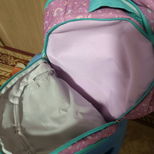 School backpack with wheels used