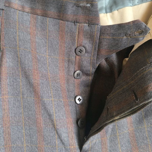 Handmade men's three-piece suit like new, gray