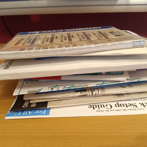 Manuals collection like new from vintage electronic devices
