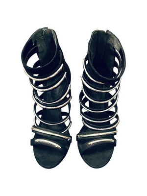 Schutz suede heels size 40 new black