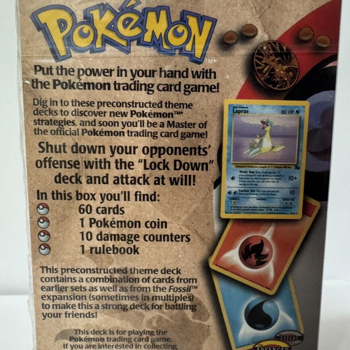 Pokemon TCG Lockdown Theme Deck Fossil Set sealed mint