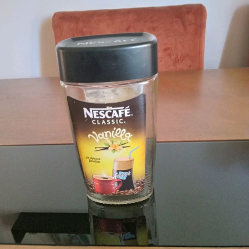 Nescafe boxes like new, pack of 7, glass, plastic, paper, metal