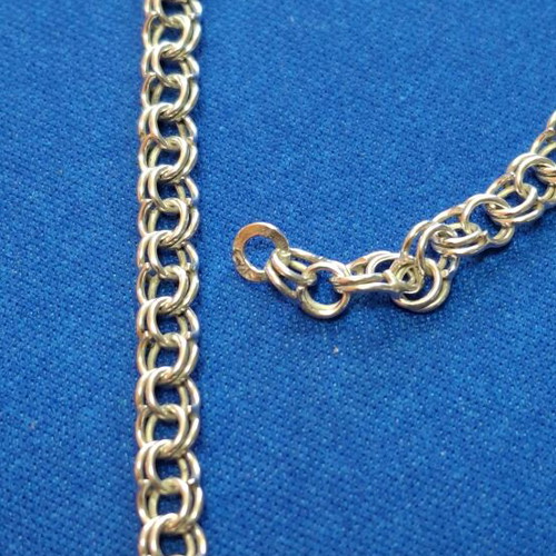 Silver chain 925 stamp, like new, 63 cm