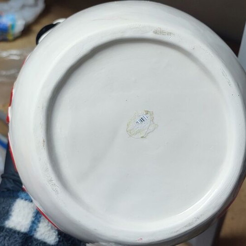 Christmas storage jar snowman design like new