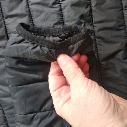 Lightweight unisex jacket used, black, with hood