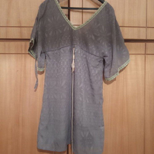 Enzzo beach kaftan like new, gray and green, size S