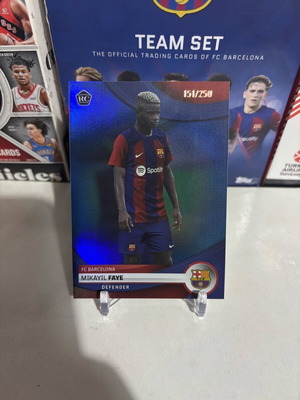 Topps Barcelona team set Mikayil Faye αριθμημένο, καινούργιο