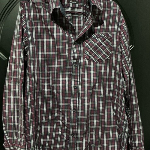 Pierre Cardin Checked Shirt Regular Fit like new, size M, red multicolor
