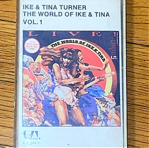THE WORLD OF IKE & TINA TURNER / σπάνια κασέτα από τη Γαλλία / United Artists France / κασσέτα / Honky Tonk Women