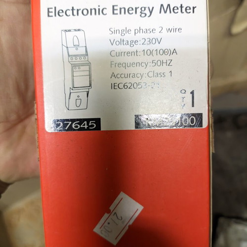 Single-phase rail meter new in box