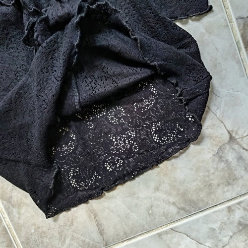 Lace blouse, black, size M