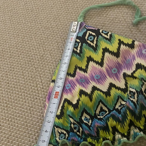 Kayak triangle bikini top used, multicolor, sizes S M