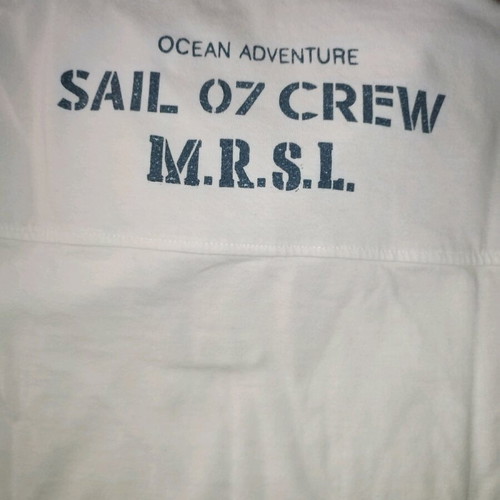 Marasil long-sleeve polo shirt white like new, size 140 cm