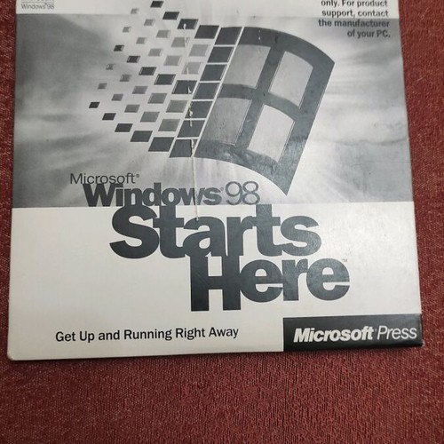 Microsoft learning guide for Windows 98 CD ROM like new