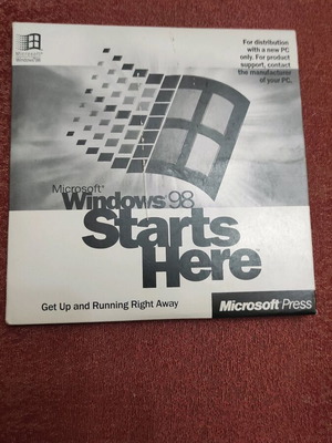 Οδηγός εκμάθησης Microsoft για Windows 98 CD ROM σαν καινούργιο