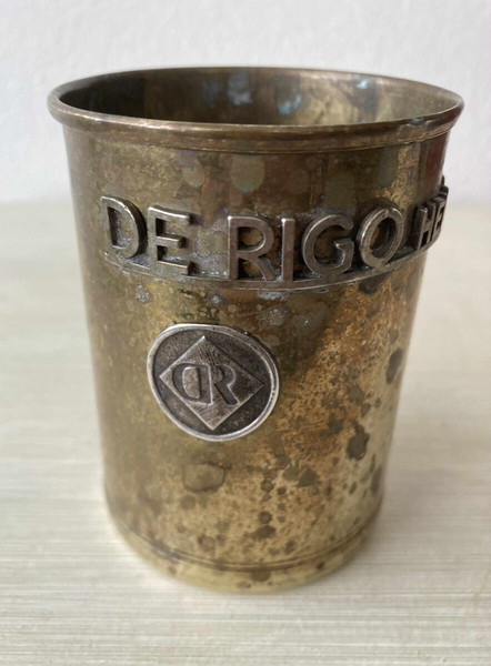 Vintage διακοσμητικό της εταιρείας De riggo Hellas απος μπρούτζο και ασημι silver 925