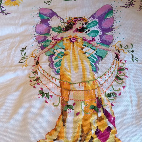 Handmade needlepoint large collectible like new 2.15x1.62 m