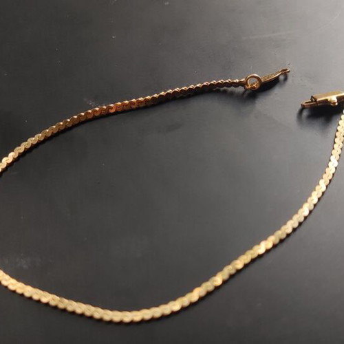 Gold 14K bracelet chain 19cm new