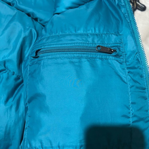 The North Face puffer like new, blue turquoise