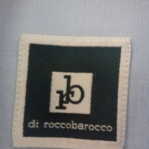 Rocco Barocco shirt large like new, light blue
