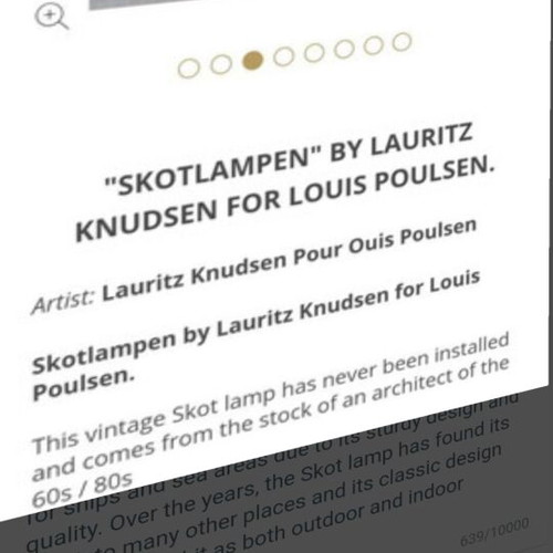 Skot lamp by Lauritz Knudsen for Louis Poulsen new, indoor and outdoor