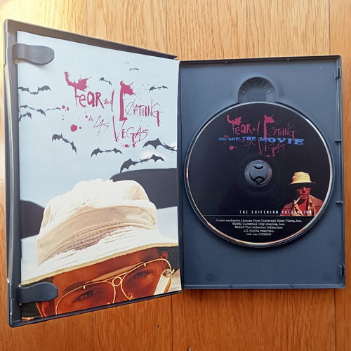Fear and Loathing in Vegas DVD used, Criterion Collection, 2 discs, no Greek subtitles