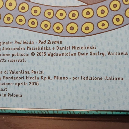 Sottoterra Sottaqua children's book in Italian 2015