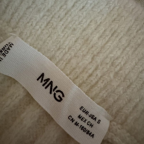 Mango midi skirt like new, size S, white beige