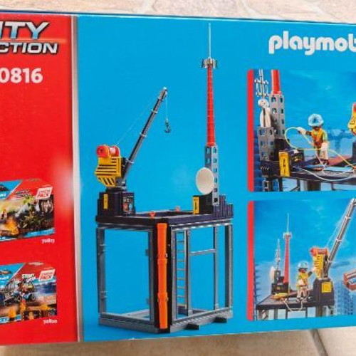 Playmobil City Action 70816 Construction Site with Crane New