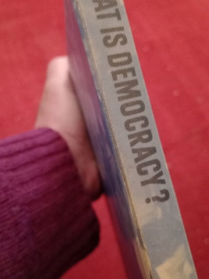 Book What Is Democracy? vintage, like new, first edition 1955
