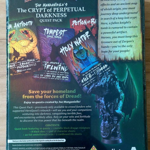 Heroquest Joe Mangianiello's The Crypt Of Perpetual Darkness sealed