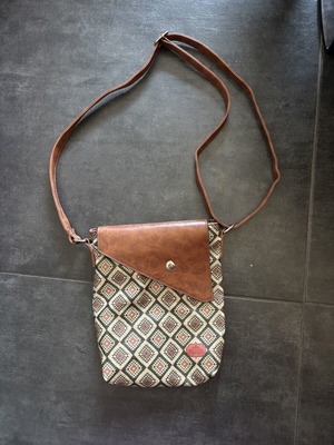 Picons women's crossbody bag with geometric design, like new