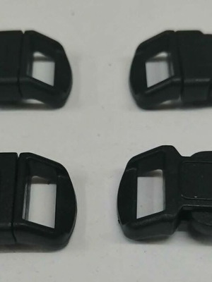 Μαύρο πλαστικό κούμπωμα ιμάντα 12mm σετ 4 τεμαχίων, καινούργιο