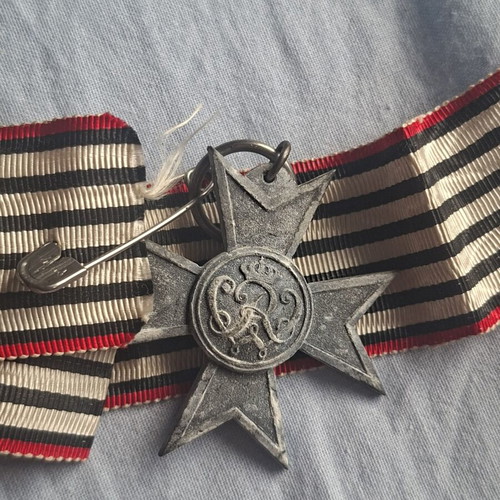 German War Aid Cross WWI with Ribbon