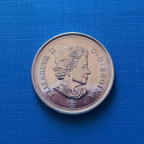 Canada 25 cents 2014 coin like new