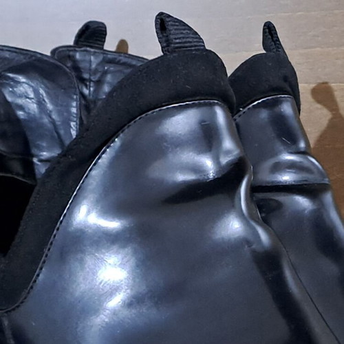 Zara black ankle boots like new, size 39, PU material