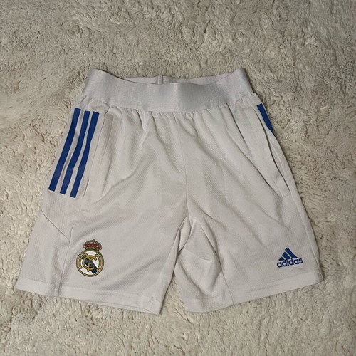 Real Madrid football shorts new, white with zippered pockets