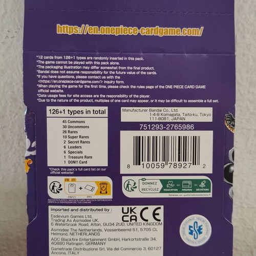 One Piece Royal Blood TCG booster pack OP10 new, 12 cards