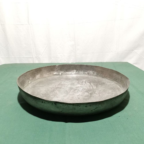Hammered copper tray used, 1920s era